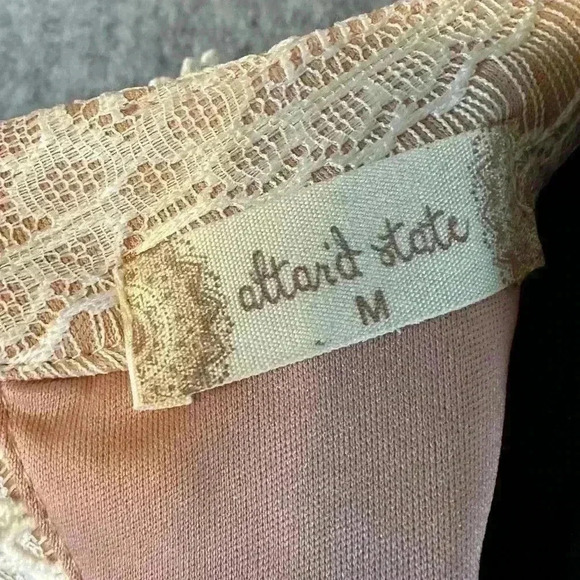 Altar’d State Light Peach Sleeveless Lace Dress - Medium - Picture 5 of 5